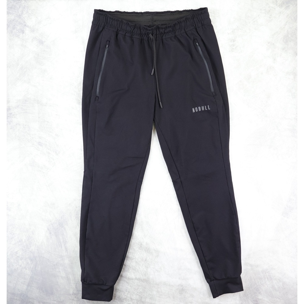 NOBULL Jogger Pants Mens Medium Black 28" Inseam Tapered Training Sweatpants